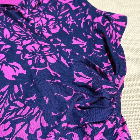 Talbots Women's Sleeveless Faux Wrap Tunic Top Sz L Casual Office Business City - Picture 7 of 13